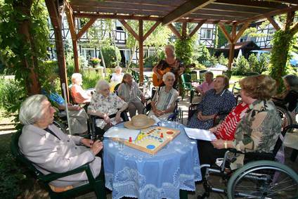 Hier wird's nie langweilig<br>im Seniorenhaus Nauheim